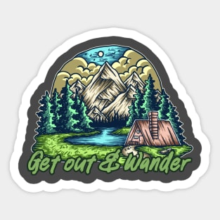 Get Out & Wander Sticker